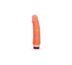 PVC Vibrating Dildo #3 - Beige - Bulk 